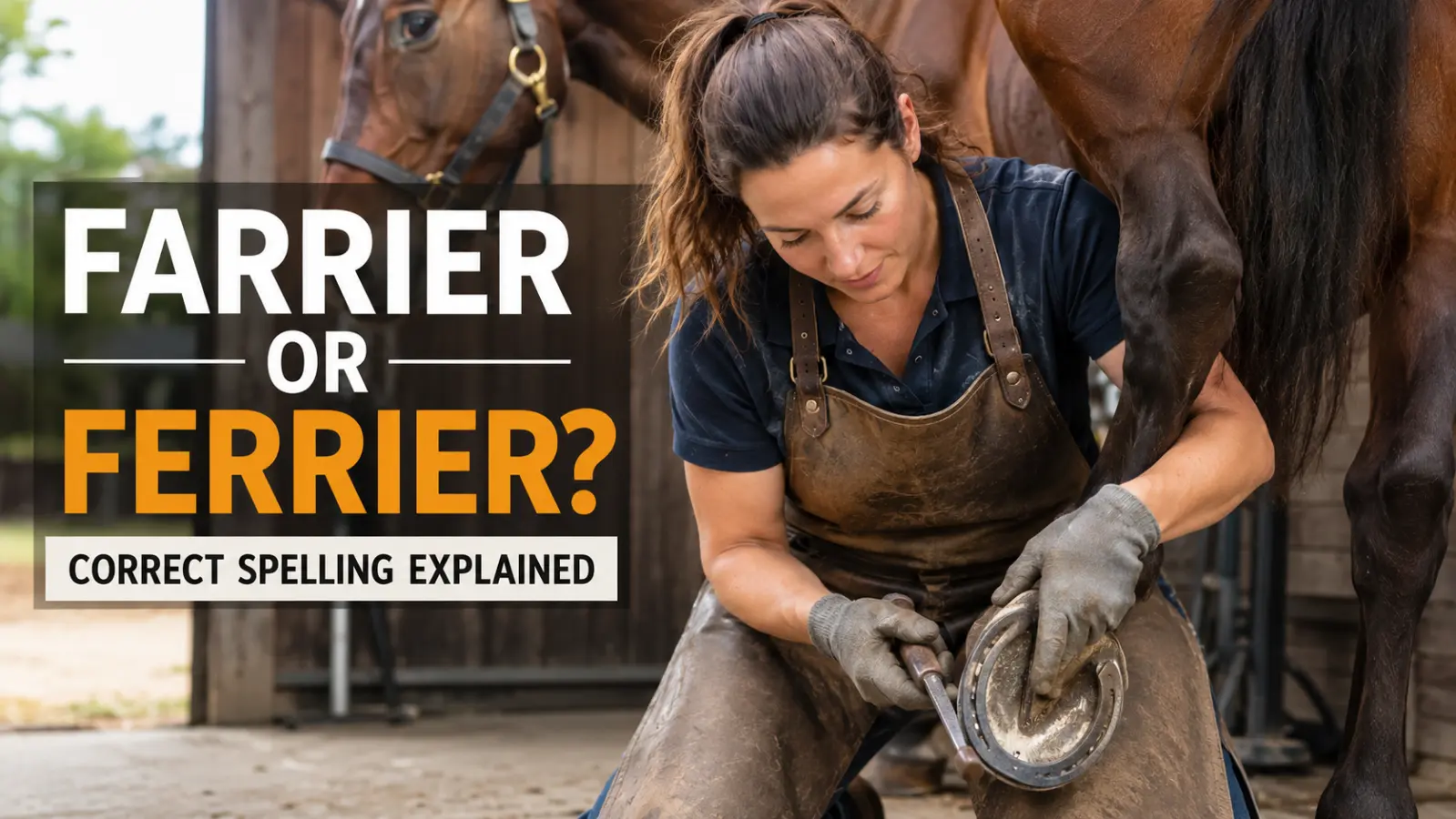 Farrier or Ferrier? Correct Spelling Explained