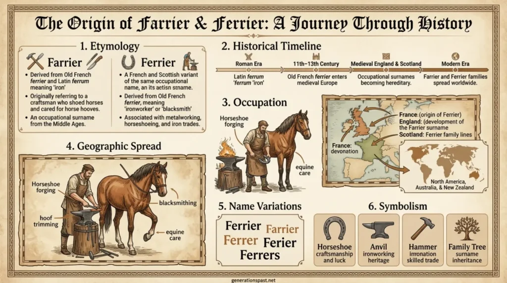 🕰️ Origin of Farrier or Ferrier