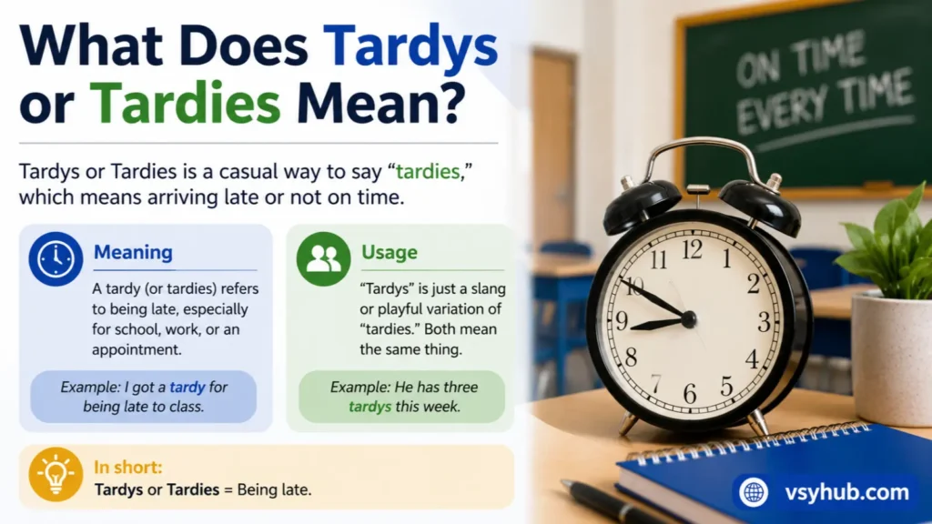 What Does Tardys or Tardies Mean?