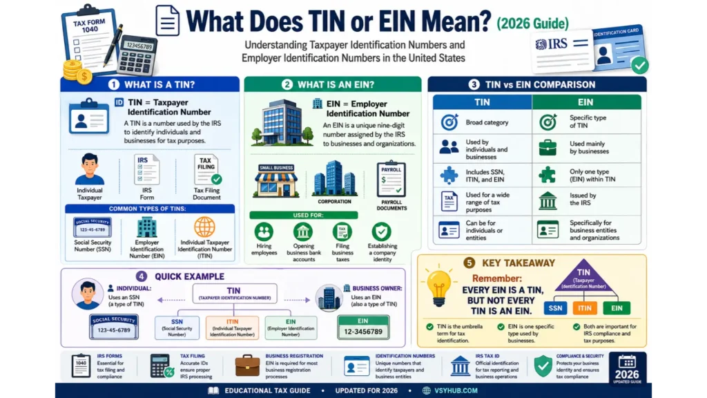 What Does Tin or EIN Mean?