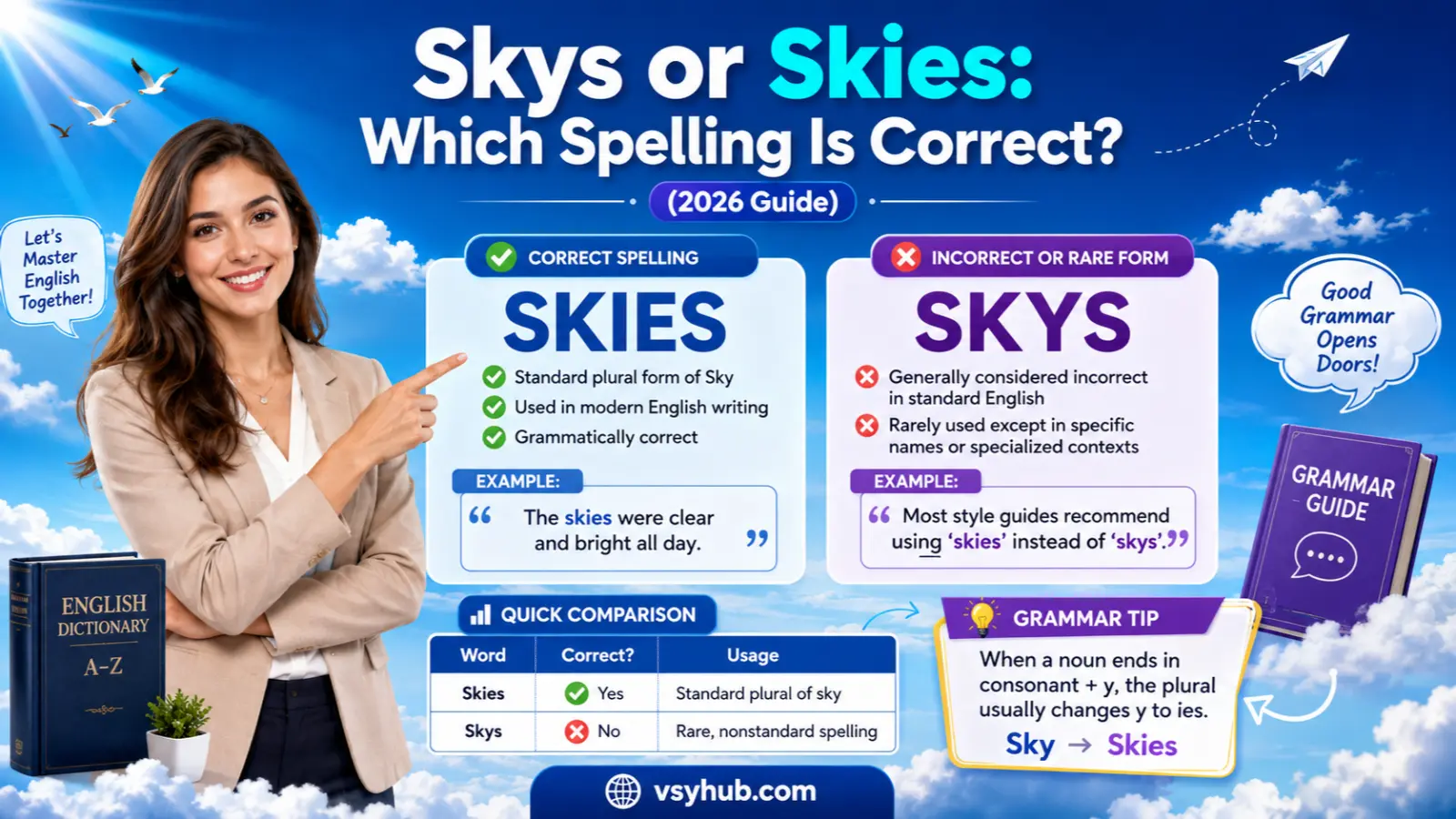 Skys or Skies