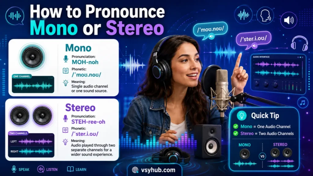 How to Pronounce Mono or Stereo