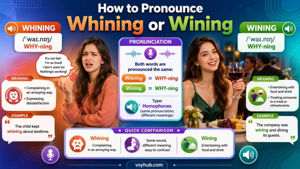 What Does Whining or Wining Mean?