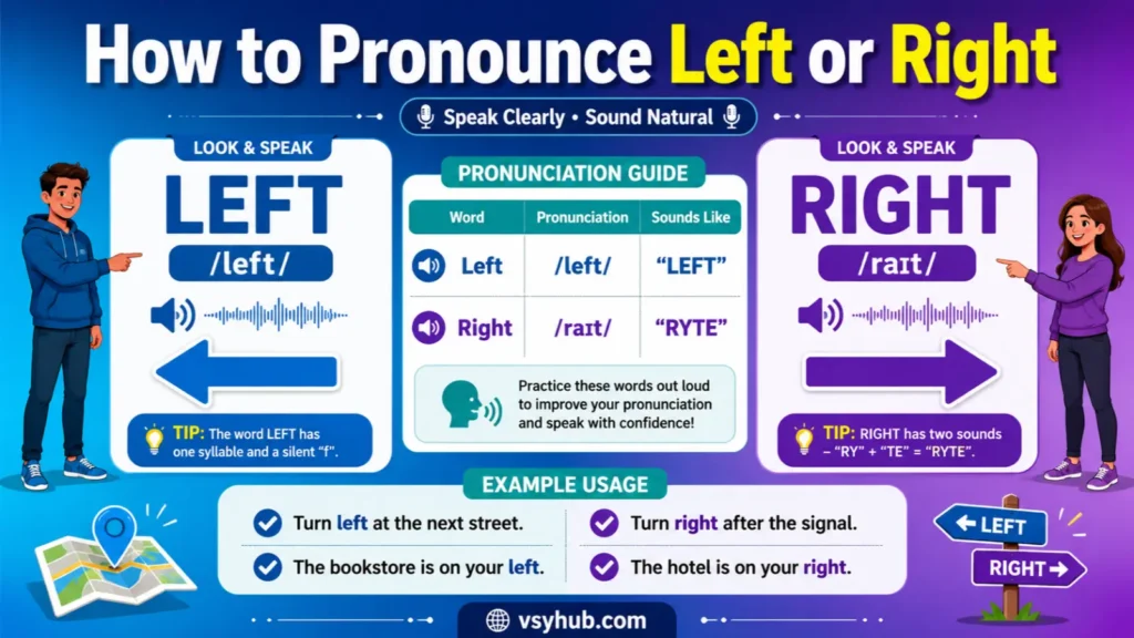 How to Pronounce Left or Right