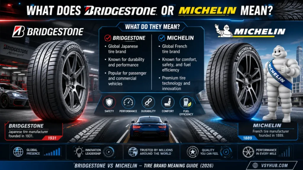 What Does Bridgestone or Michelin Mean?