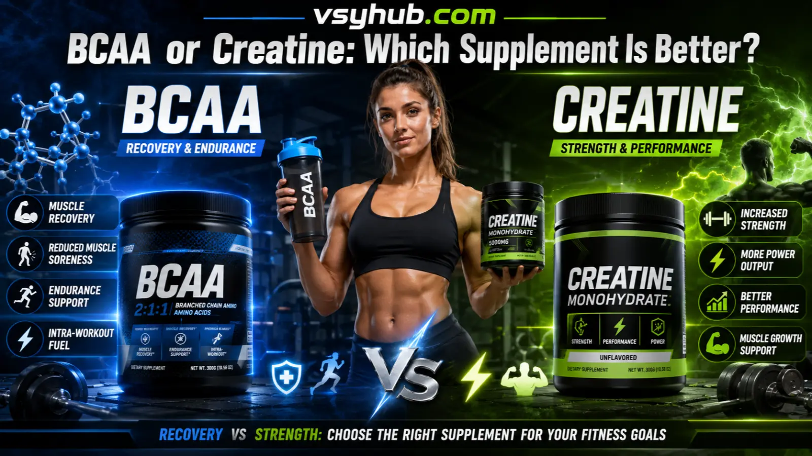 BCAA or Creatine: Which Supplement Is Better?