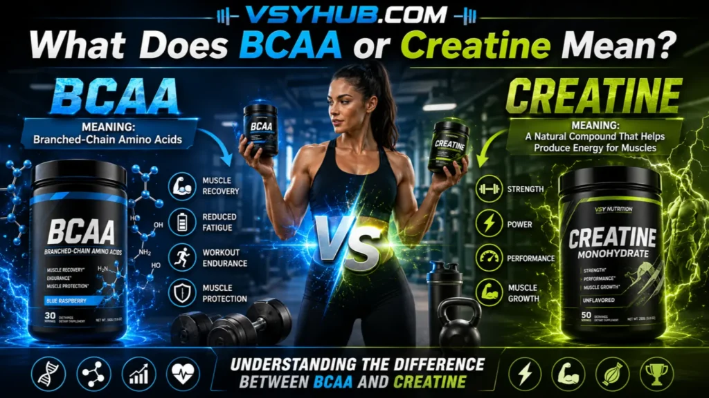 What Does BCAA or Creatine Mean?