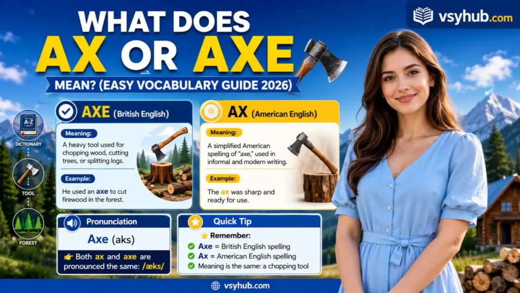 What Does Ax or Axe Mean?