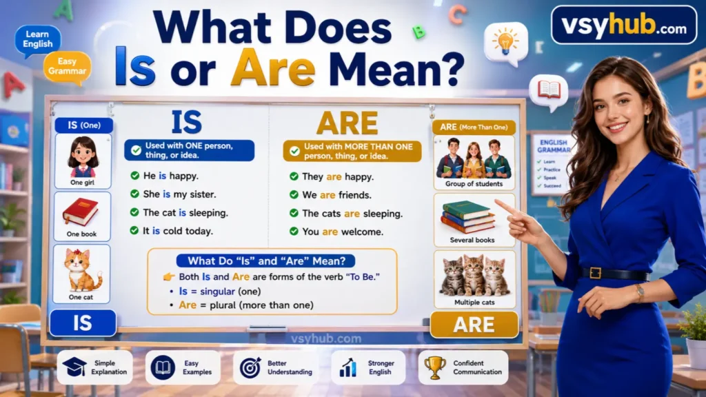 What Does Is or Are Mean?