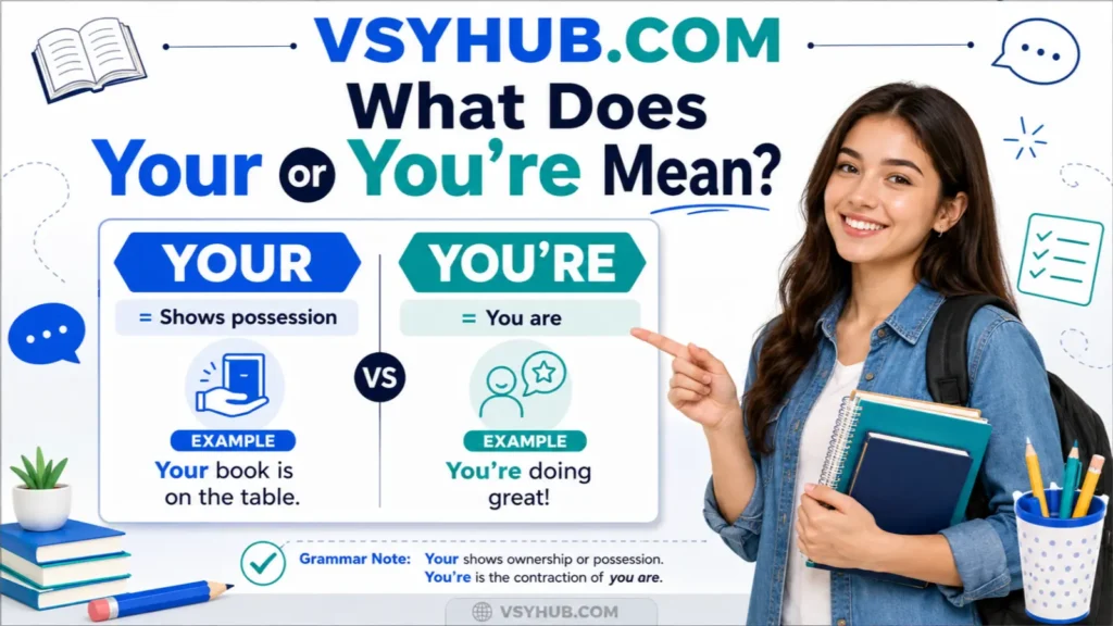 What Does Your or You're Mean?