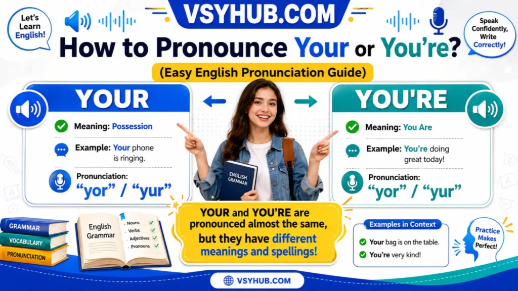 How to Pronounce Your or You're