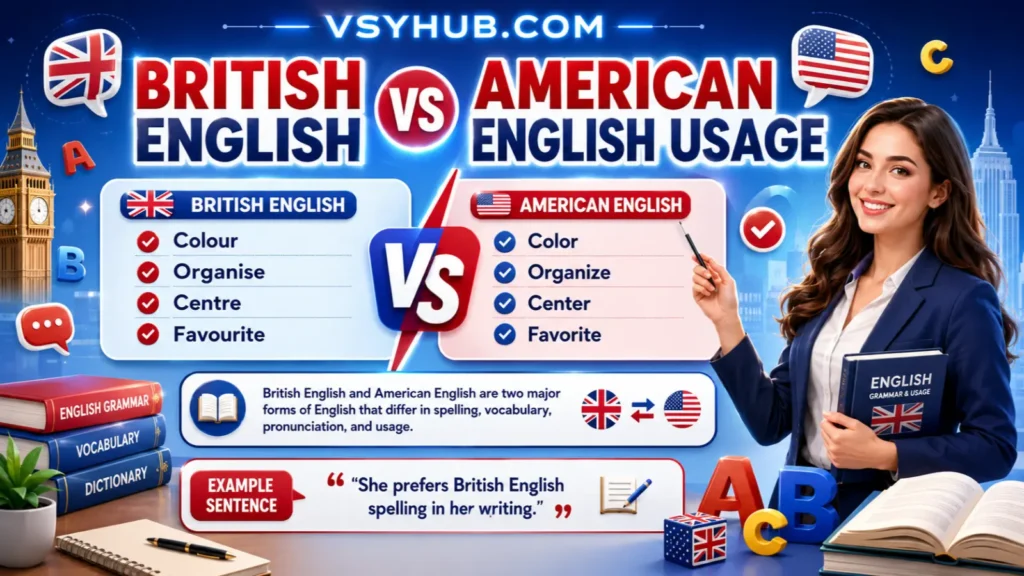 British English vs American English Usage