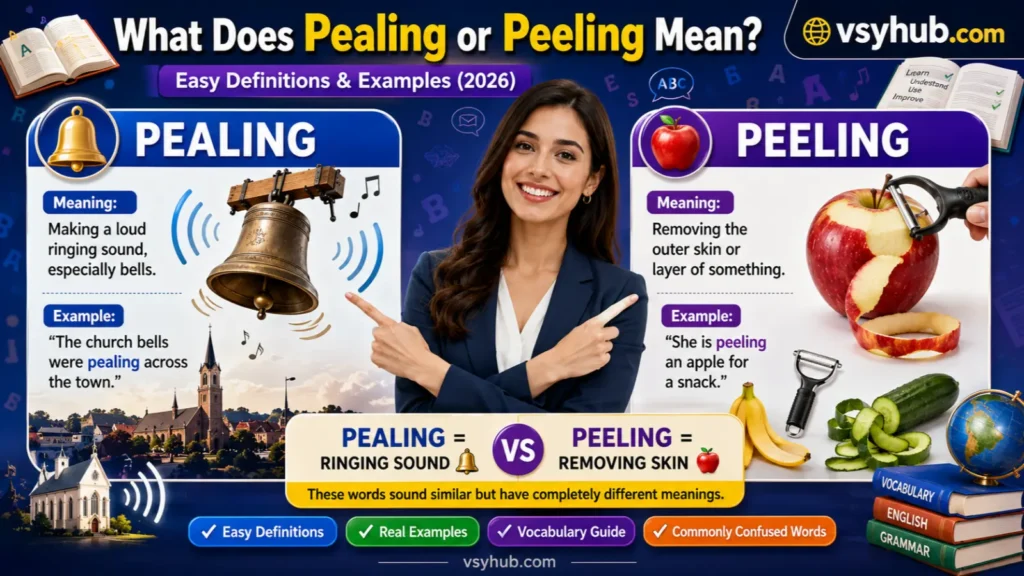 What Does Pealing or Peeling Mean?