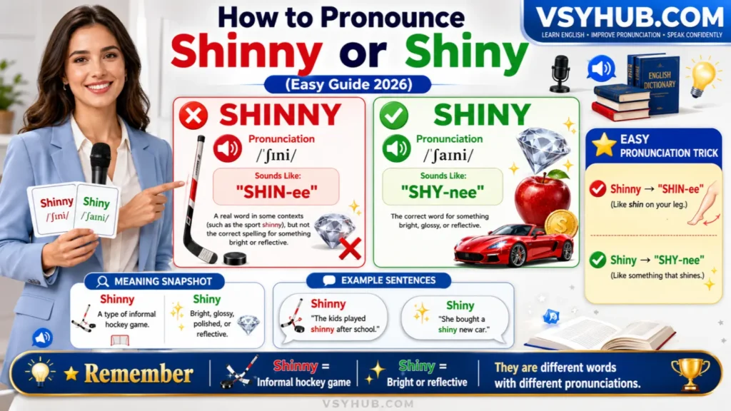 How to Pronounce Shinny or Shiny
