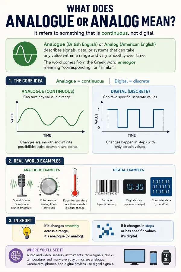 What Does Analogue or Analog Mean?