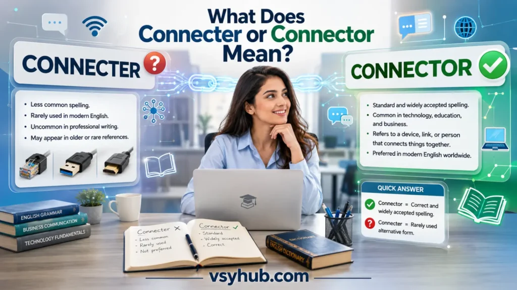 What Does Connecter or Connector Mean?