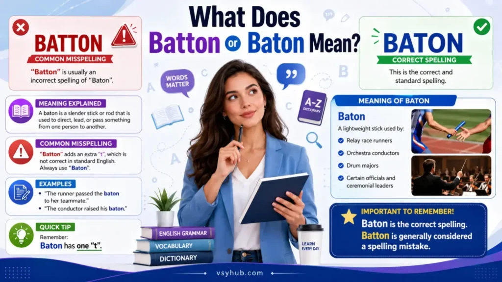 What Does Batton or Baton Mean?
