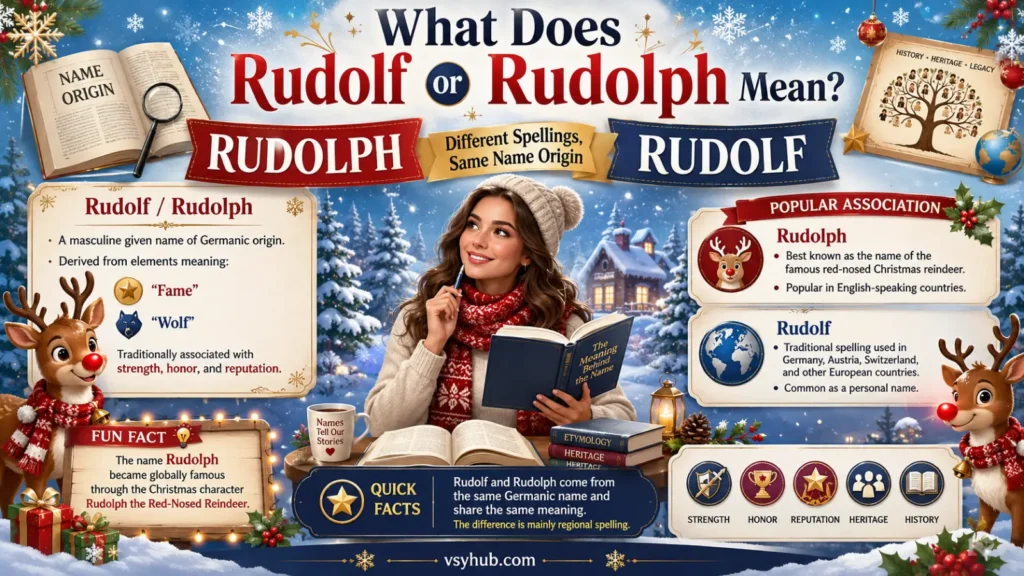 What Does Rudolf or Rudolph Mean?