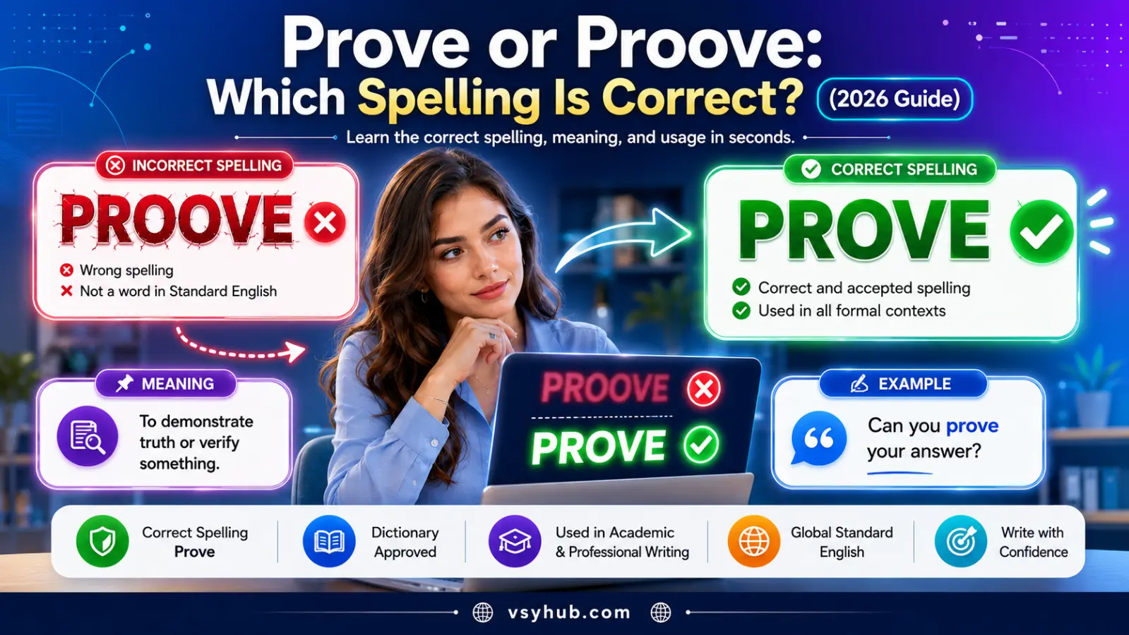 Prove or Proove: Which Spelling Is Correct? (2026)