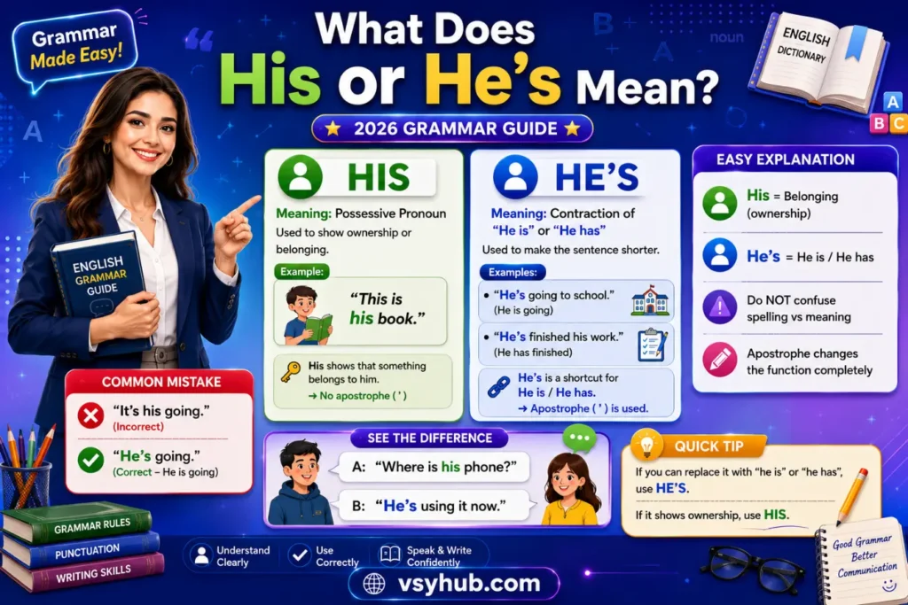 📖 What Does His or He’s Mean?