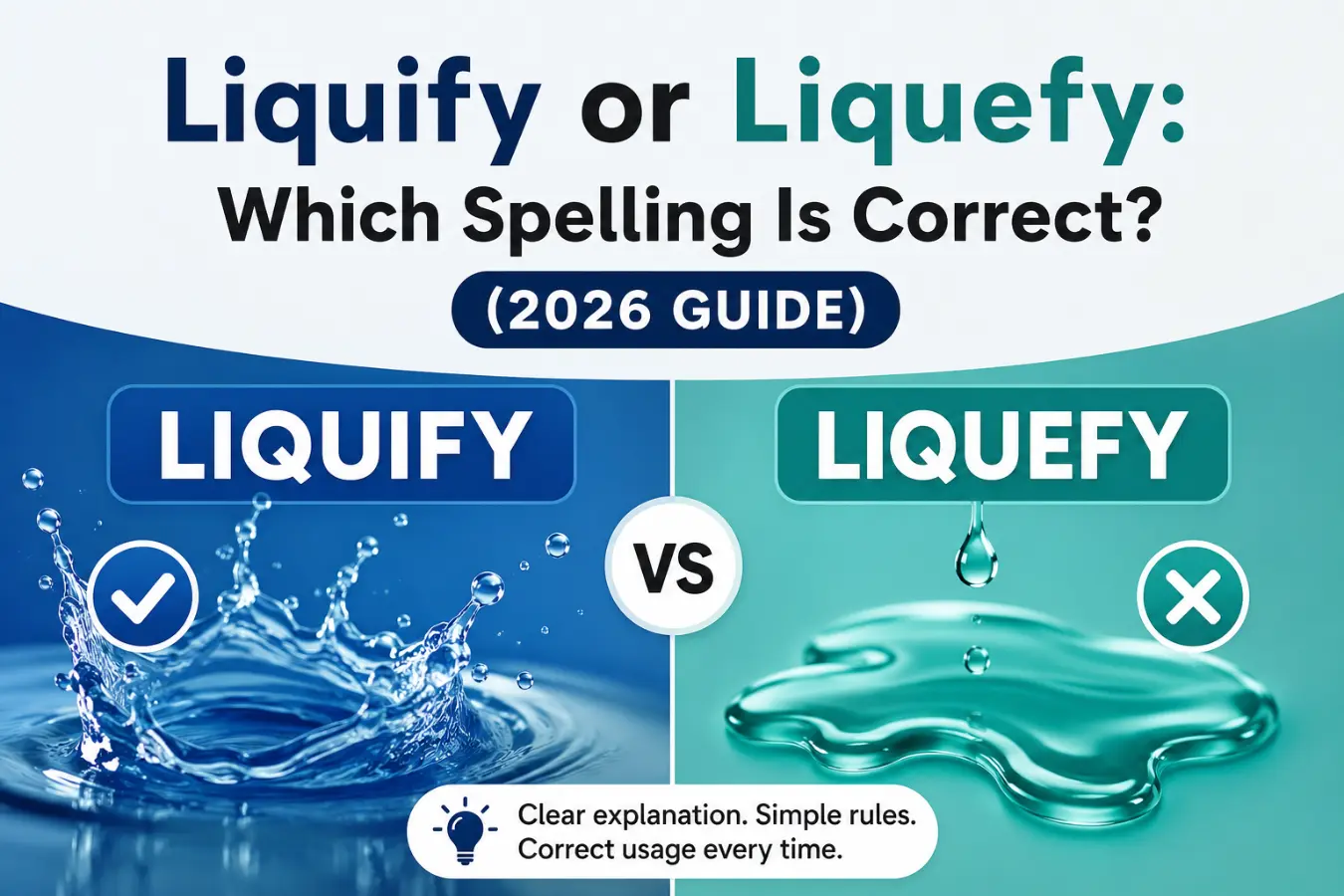 Liquify or Liquefy: Which Spelling Is Correct? (2026 Guide)
