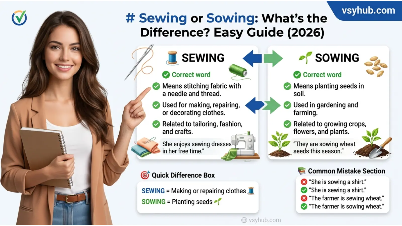 Sewing or Sowing: What's the Difference? Easy Guide (2026)