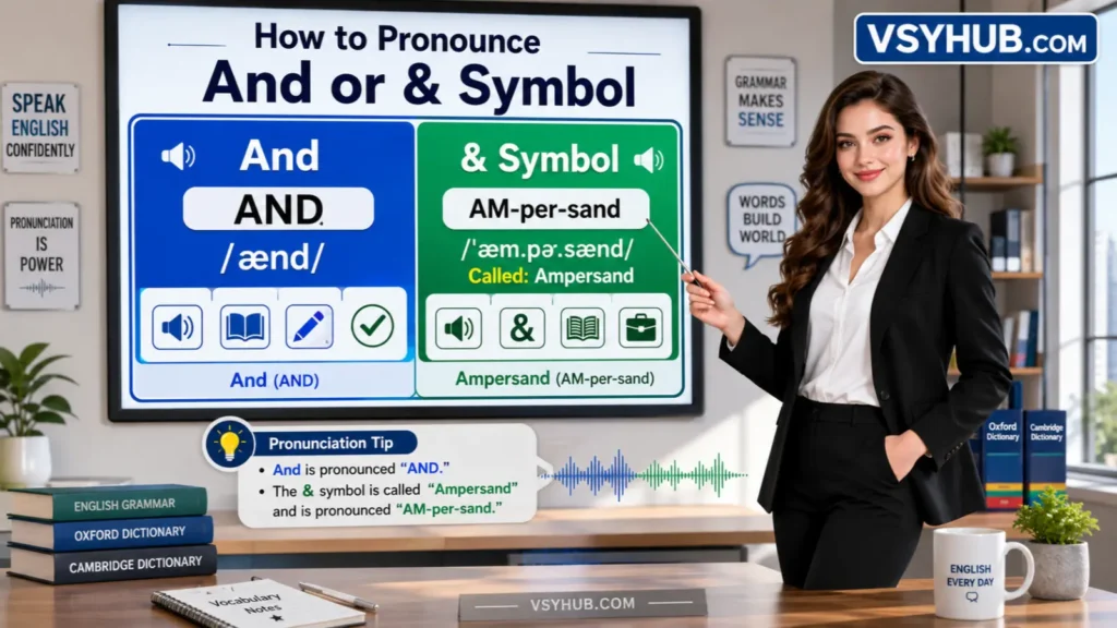 How to Pronounce And or Symbol