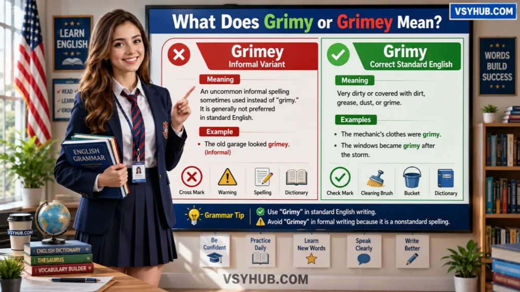 What Does Grimy or Grimey Mean?
