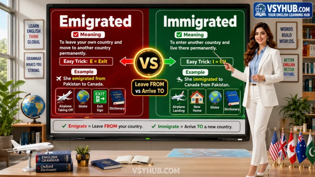 What Does Emigrated or Immigrated Mean?