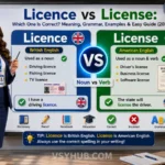 Licence vs License