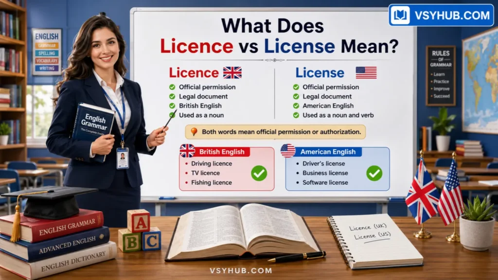 What Does Licence vs License Mean?