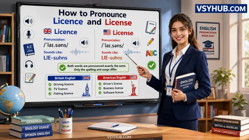 How to Pronounce Licence and License