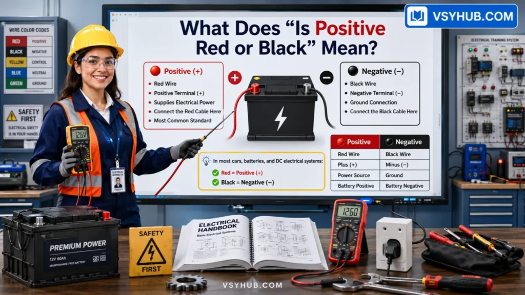 What Does "Is Positive Red or Black" Mean?