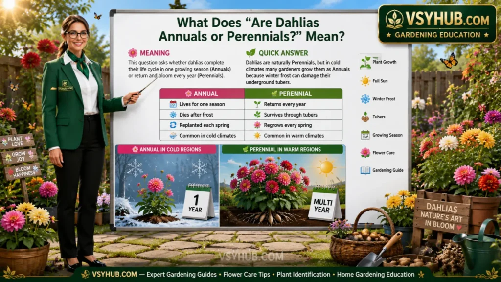 What Does "Are Dahlias Annuals or Perennials" Mean?