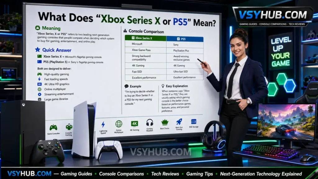 What Does Xbox Series X or PS5 Mean?