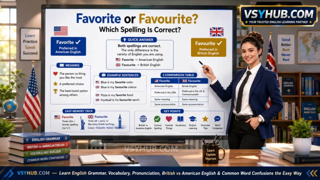 What Does Favorite or Favourite Mean?