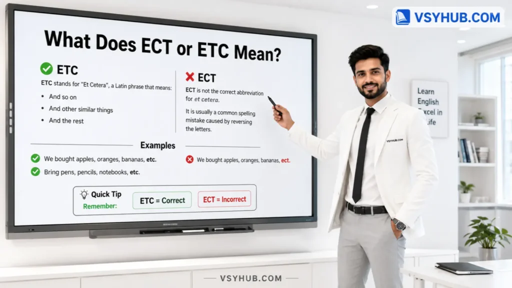 What Does Is It ECT or ETC Mean?