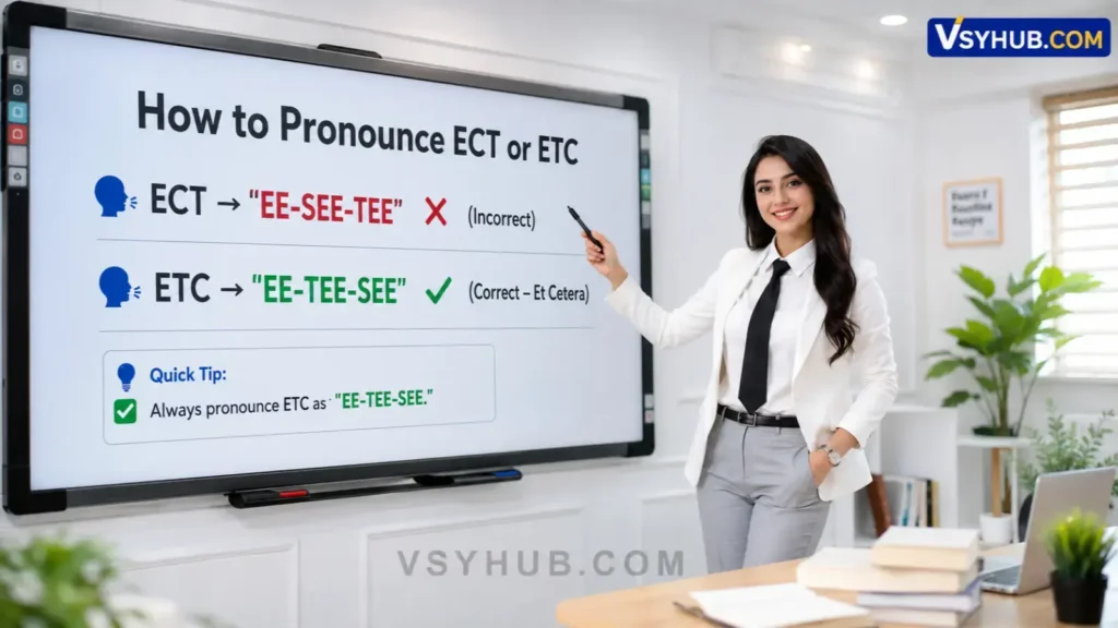 How to Pronounce ECT or ETC