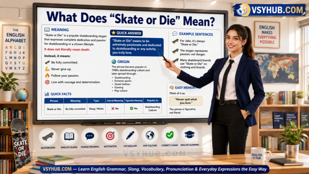 What Does Skate or Die Mean?
