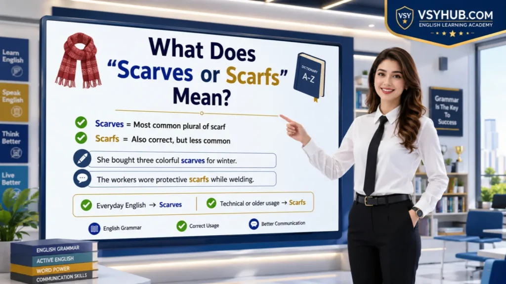What Does Scarves or Scarfs Mean?