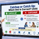 Catchup or catch up