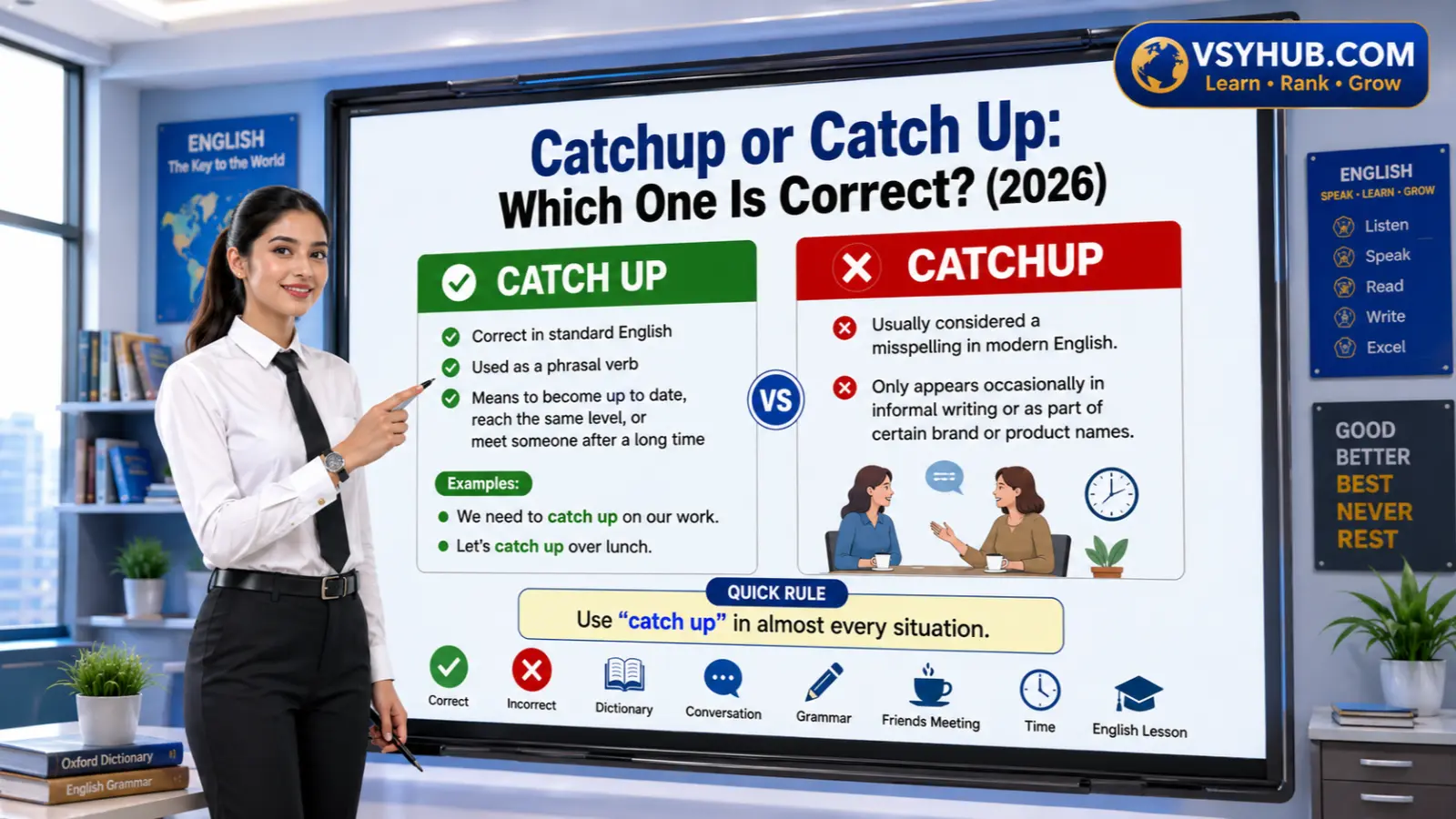 Catchup or catch up