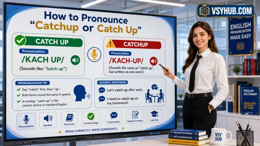 How to Pronounce Catchup or Catch Up
