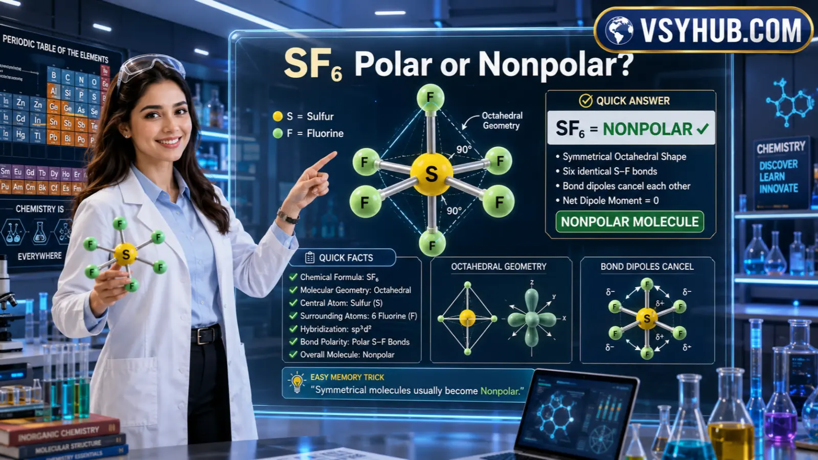 SF6 Polar or Nonpolar