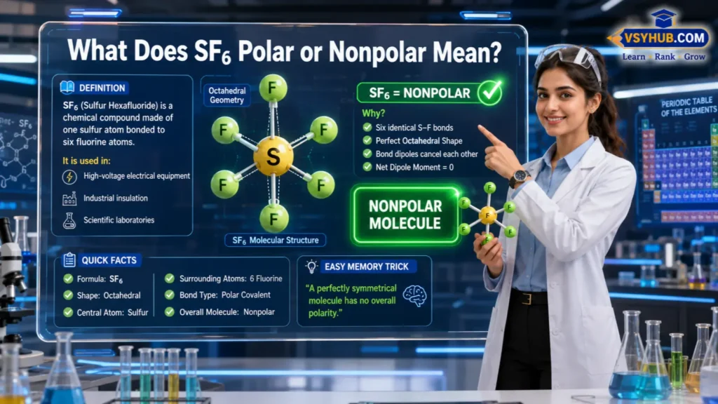What Does SF6 Polar or Nonpolar Mean?