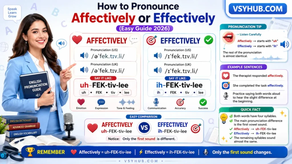 How to Pronounce Affectively or Effectively