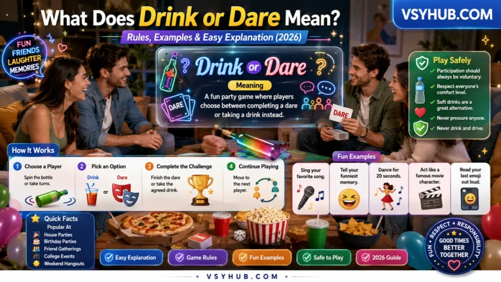 What Does Drink or Dare Mean?