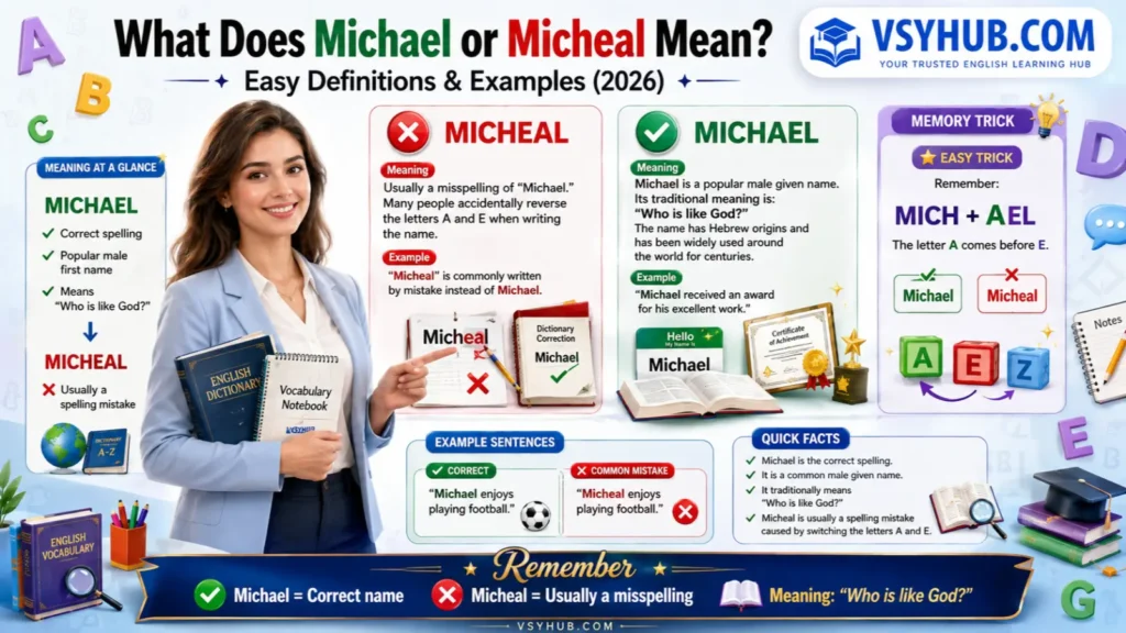 What Does Michael or Micheal Mean?
