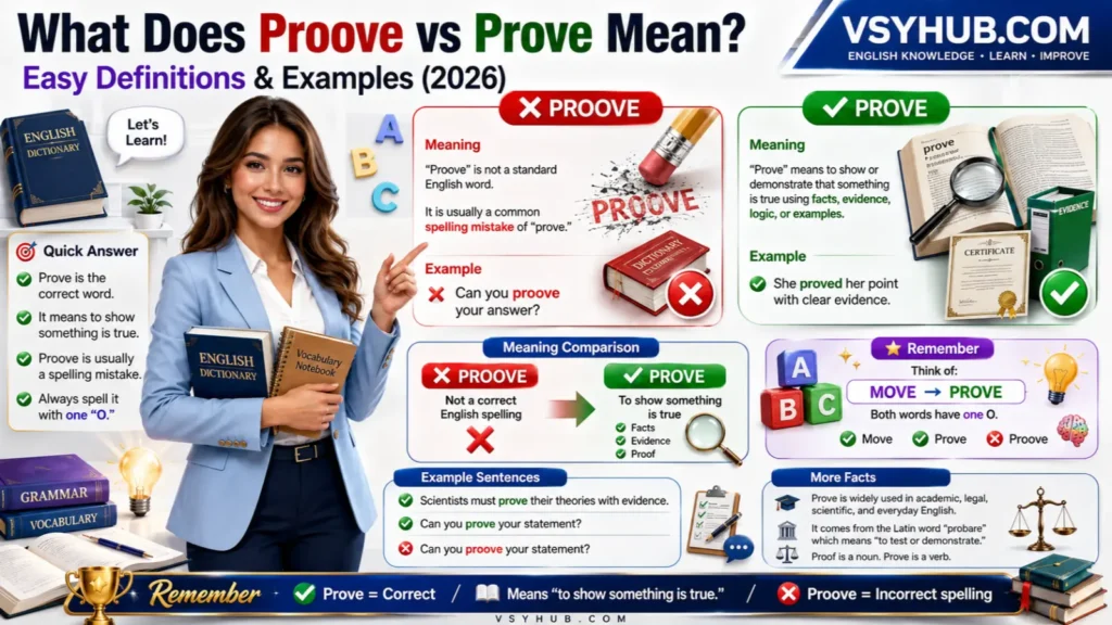 Proove vs Prove