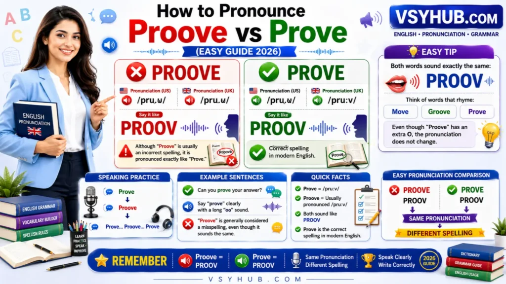 How to Pronounce Proove vs Prove